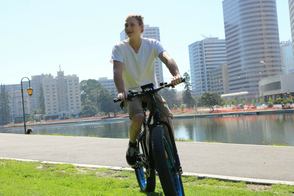 Ecotric 26" 36V 500W Fat Tire Electric Bicycle Mountain Beach e-Bike Removable Battery 7 Speed