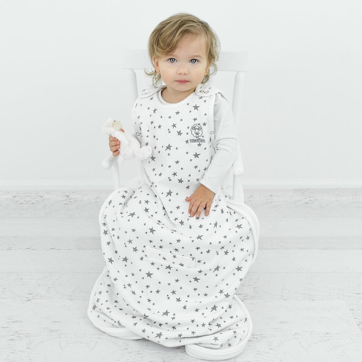 4 Season Ultimate Toddler Sleep Bag, Merino Wool, 2 - 4 Years, Star White