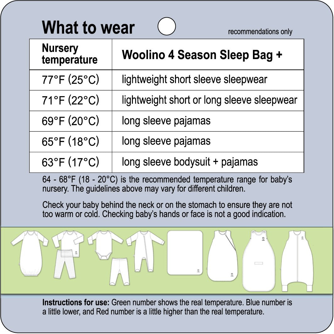 4 Season Ultimate Baby Sleep Bag, Merino Wool, 2 Months - 2 Years, Panda