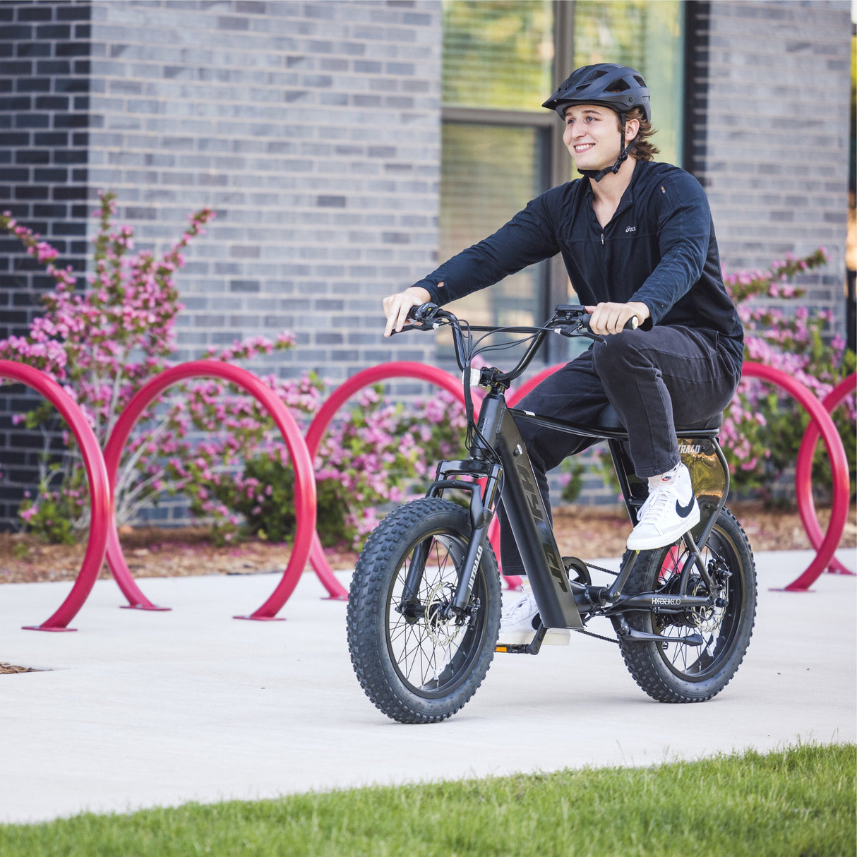 Hyper Bicycles Ultra 40 20" 36V Electric Bike for Adults, Pedal-Assist, 250W E-Bike Motor, Matte Black