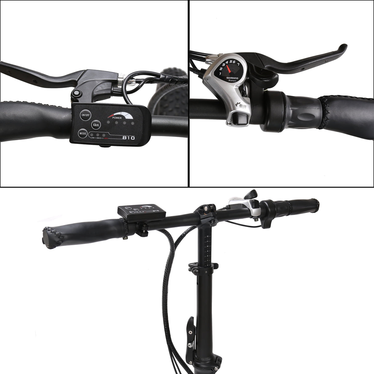 ECOTRIC 20 Inch Fat Tire Foldable 500W 36V Electric Bike Bicycle Pedal Assist Beach City Mountain E-Bike Adults Commuter Women Men White A-E516646