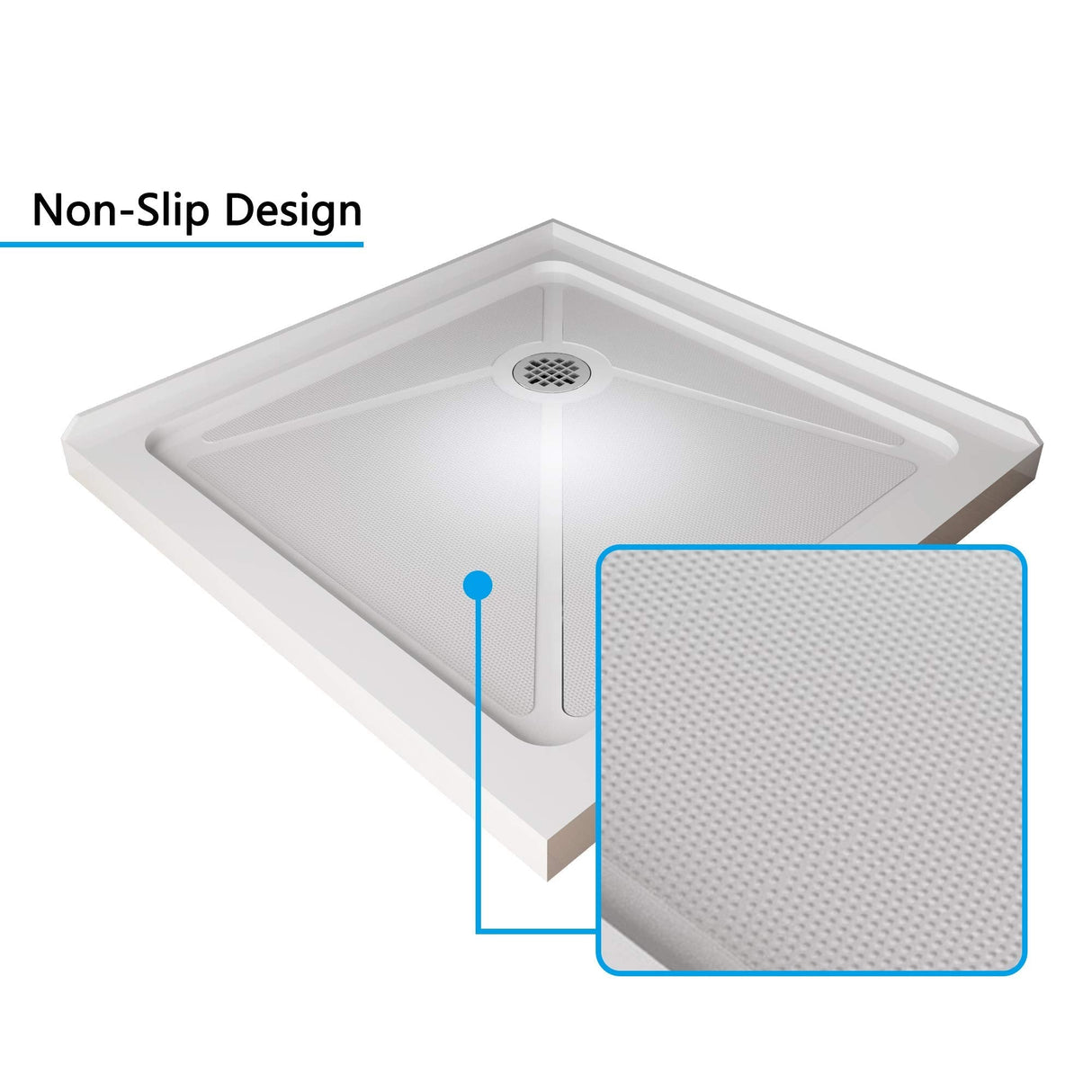 SUNNY SHOWER 36 in. W x 36 in. D x 72 in. H Brushed Nickel Corner Entry Enclosure With Sliding Doors And White Square Base