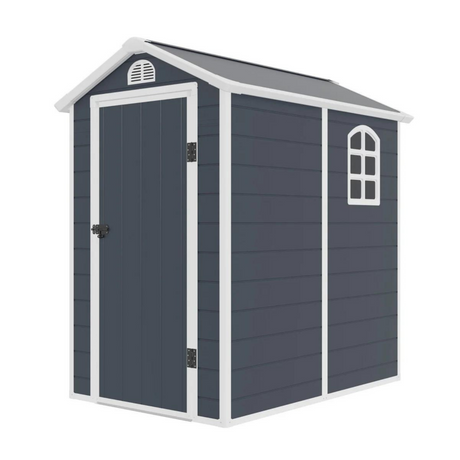 Jasmine 4x6 Plastic Apex Shed With Foundation Kit