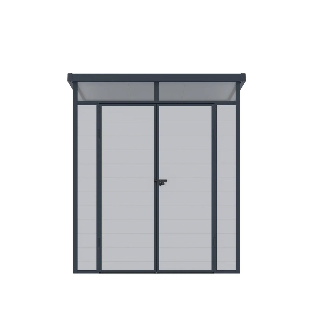 Lotus Canto Light & Dark Grey Plastic Shed - Available In 2 Sizes