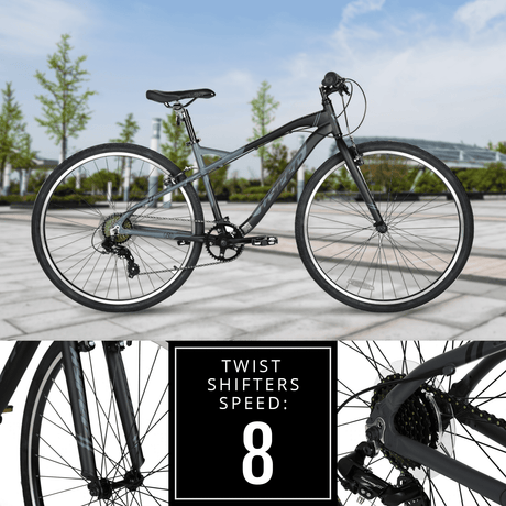 Hyper Bicycles 700c Urban Bike for Adults, Gray