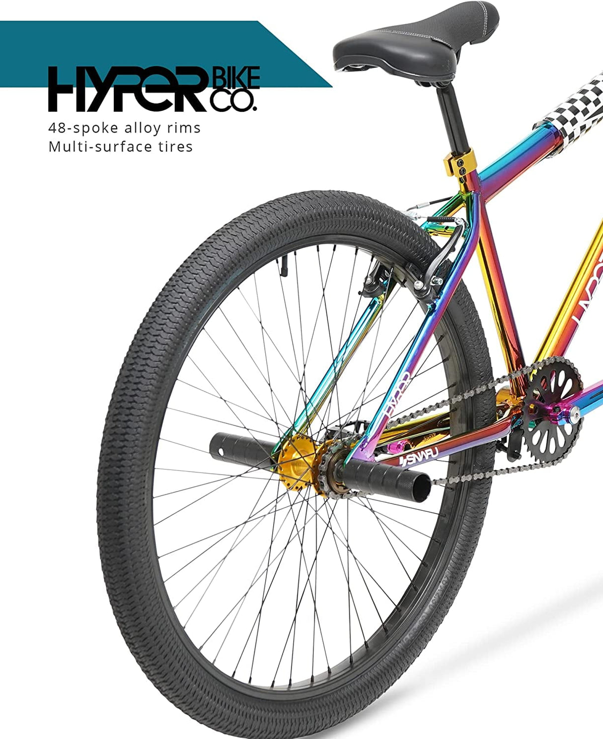 Hyper Bicycles 26" Jet Fuel BMX Bike for Adults