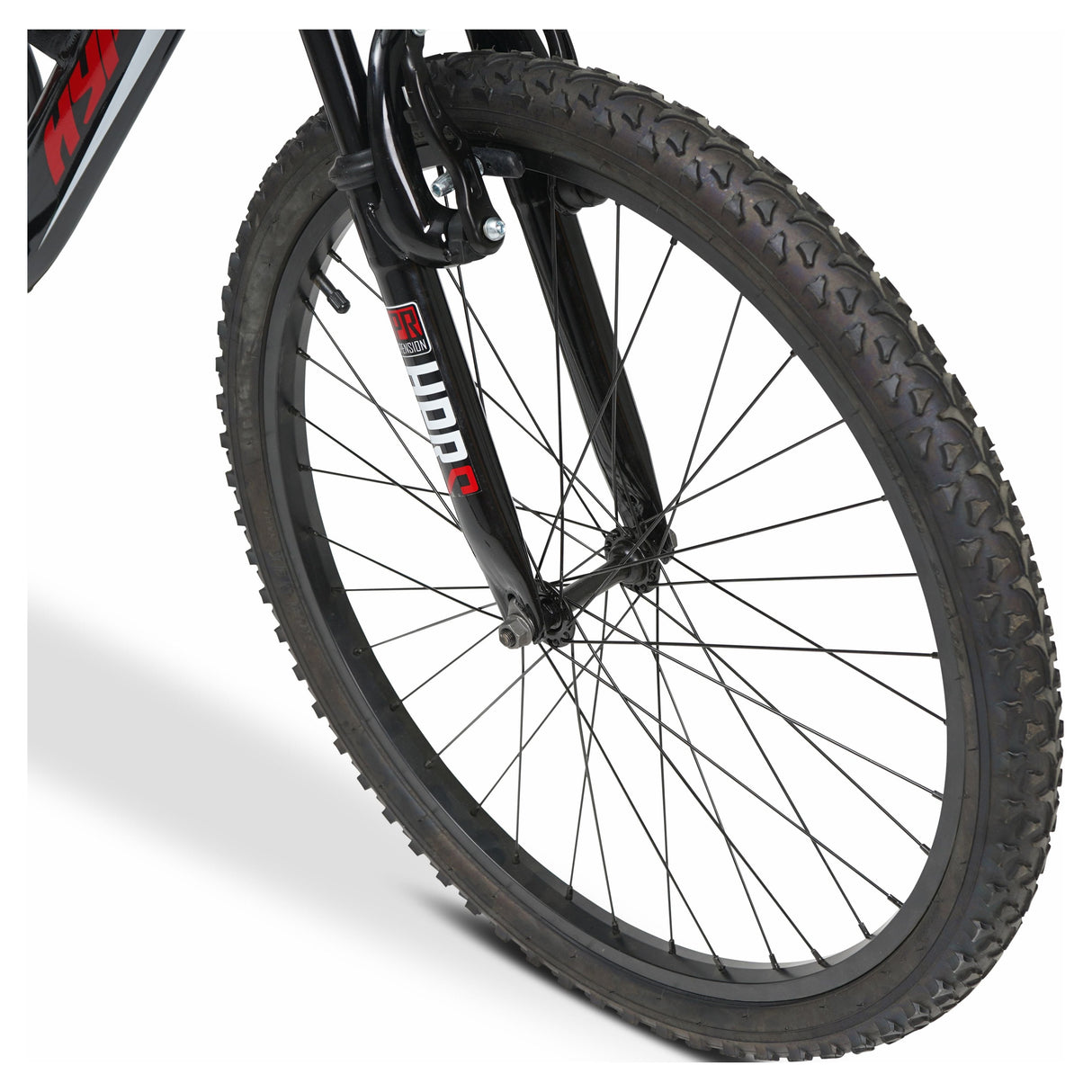 Hyper Bicycle 24" Shocker Mountain Bike for Kids, Red and Black