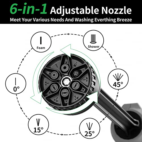 Hongmai Cordless Pressure Washer,Portable Power Washer 363 PSI 1GPM