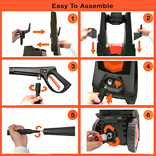 PowRyte Electric Pressure Washer, Foam Cannon