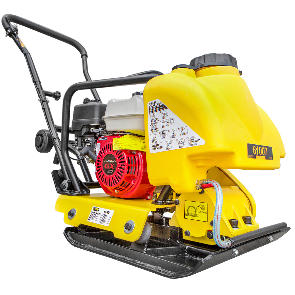 Stark Gas 5.5HP GX160 4000lbs Force Walk Behind Plate Compactor W/ Water Tank