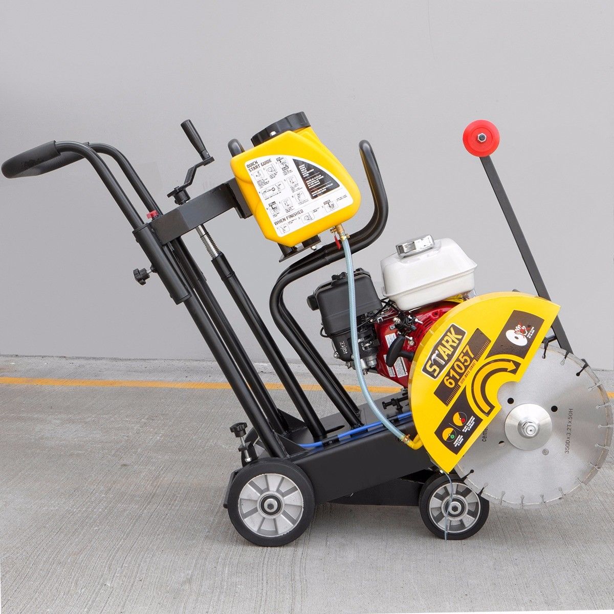 Stark USA 61057 Walk Behind Cut Off Concrete Saw w/Blade Gas 5.5hp GX160 14"