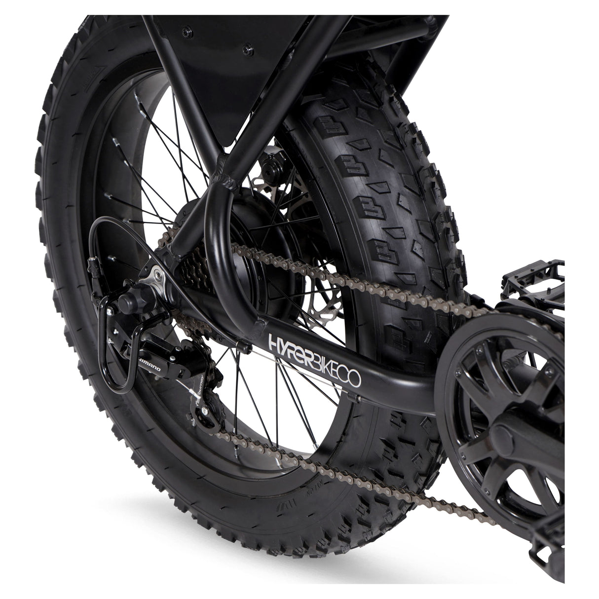 Hyper Bicycles Ultra 40 20" 36V Electric Bike for Adults, Pedal-Assist, 250W E-Bike Motor, Matte Black