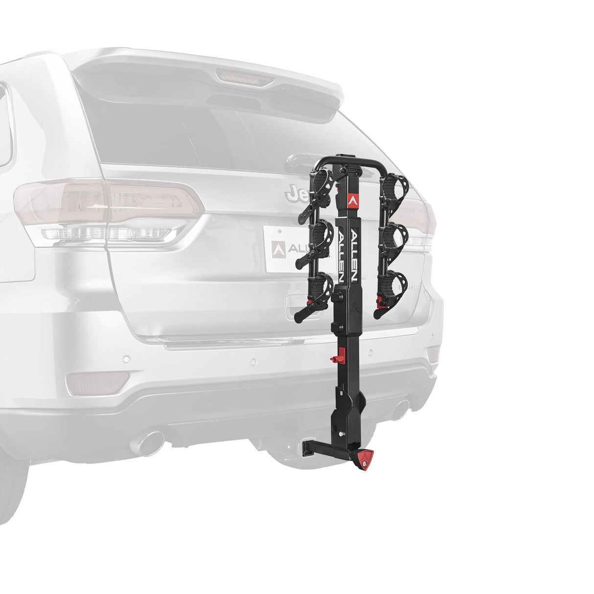 Allen Sports Premier Locking 3-Bicycle Carrier Hitch Mount Bike Rack, QR535