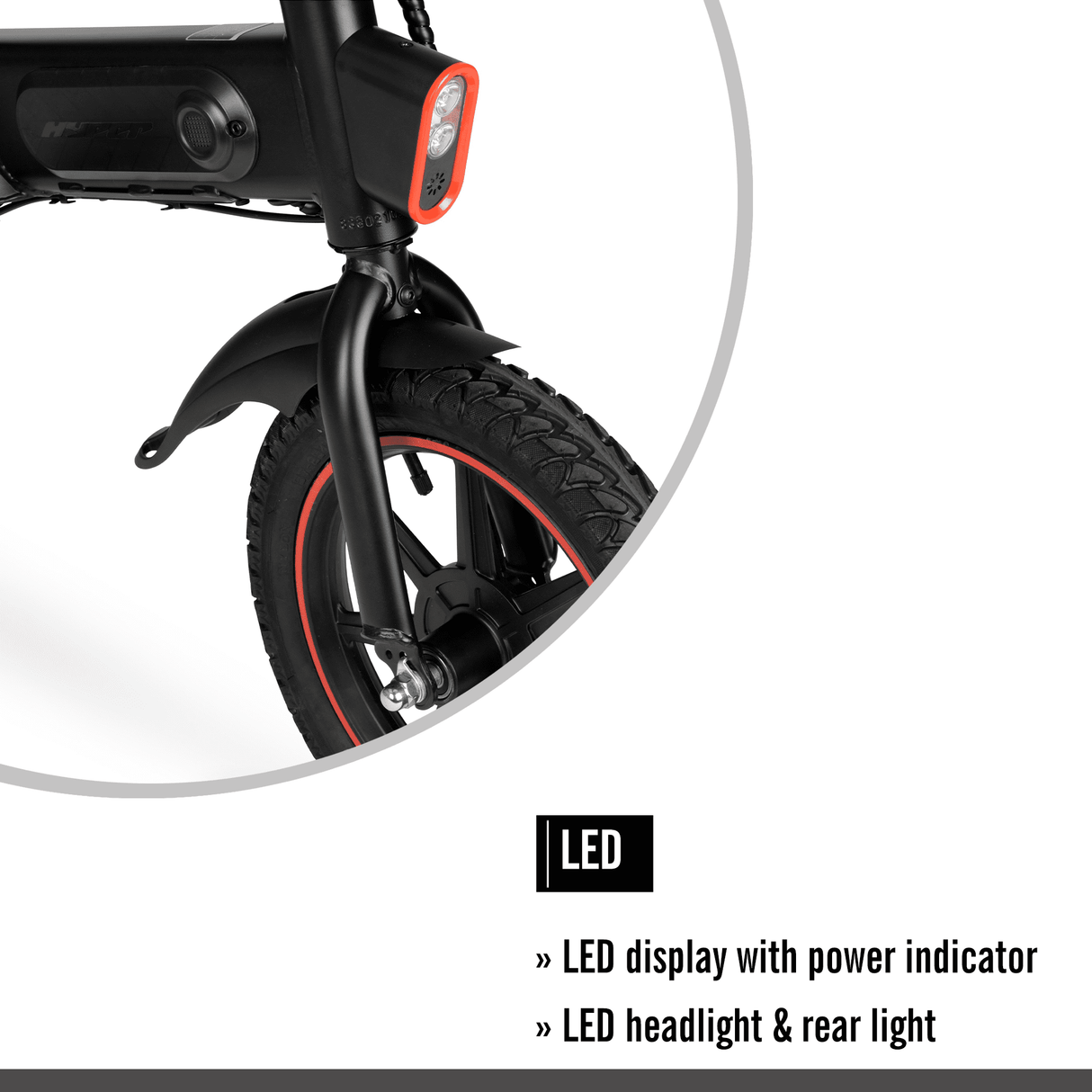 Hyper Bicycles 14" 36V Foldable Compact Electric Bike w/Throttle, 350W Motor, Recommended Age: 14+