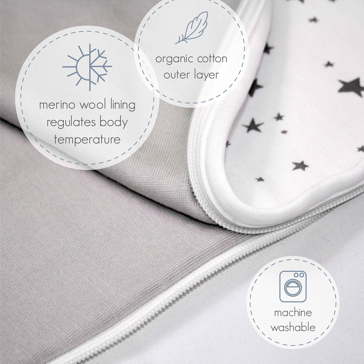 4 Season Ultimate Baby Sleep Bag, Merino Wool, 2 Months - 2 Years, Rose