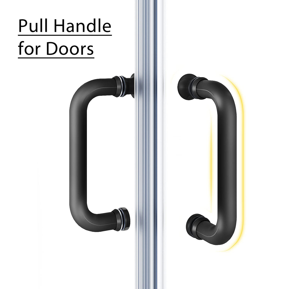 SUNNY SHOWER 36 in. W x 36 in. D x 72 in. H Black Finish Corner Entry Enclosure With Sliding Doors