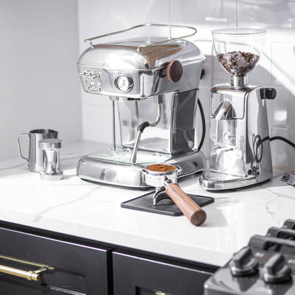 Dream PID, Programmable Home Espresso Machine w/ Volumetric Controls, 120V (Aluminum)