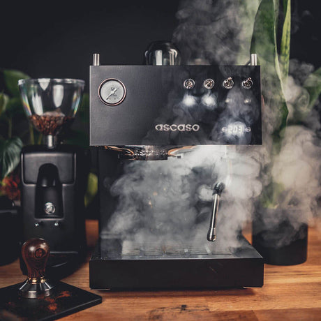 Steel UNO PID, Programmable Espresso Machine w/ Volumetric Controls, Single Thermoblock, 120V (Black)