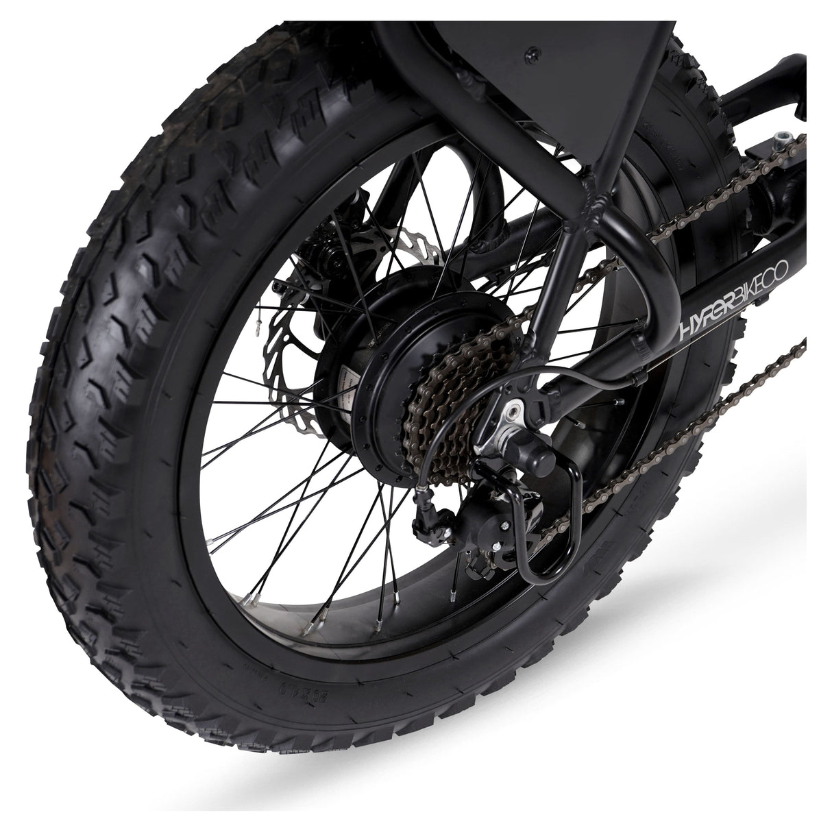 Hyper Bicycles Ultra 40 20" 36V Electric Bike for Adults, Pedal-Assist, 250W E-Bike Motor, Matte Black