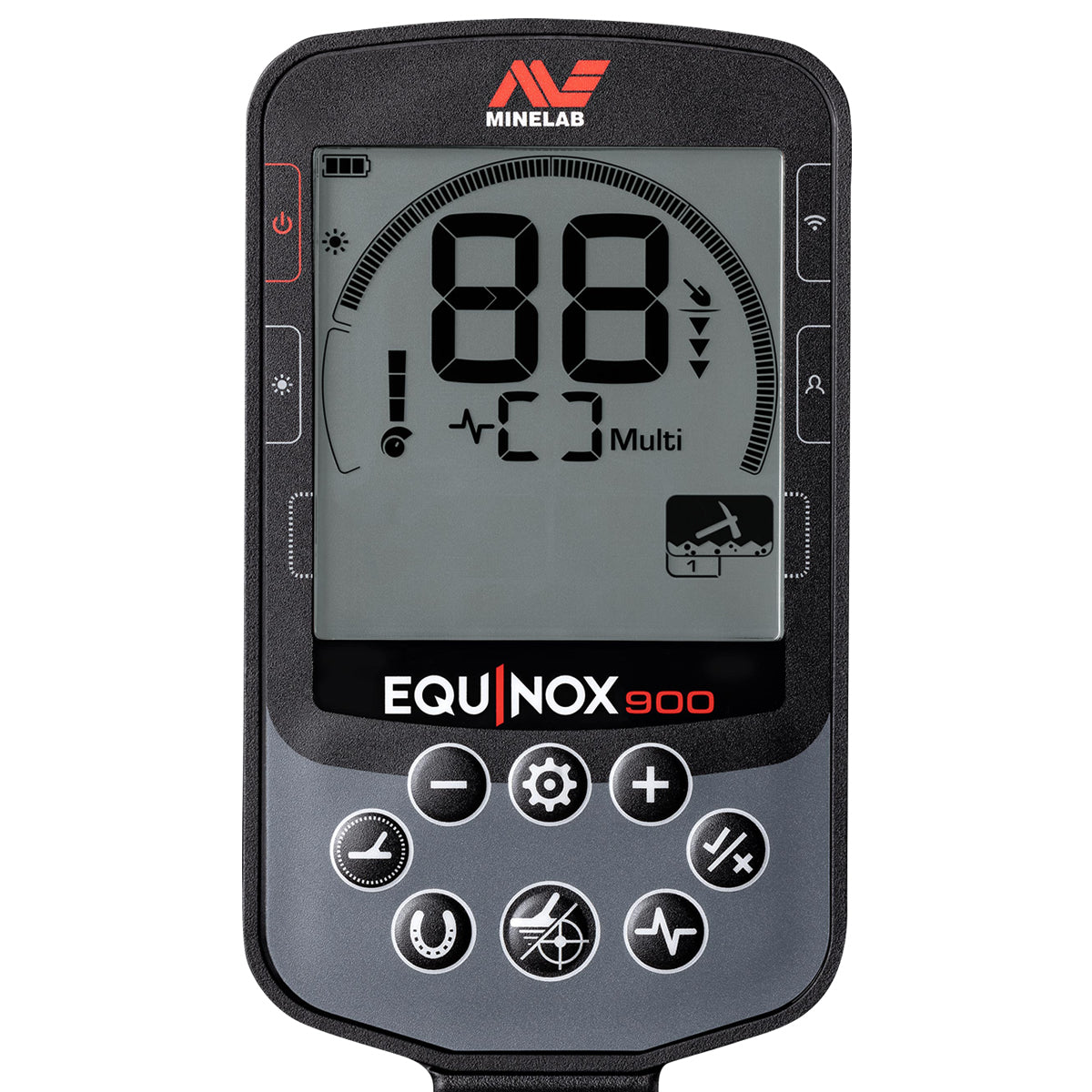 Minelab Equinox 900 Waterproof Multi-Frequency Metal Detector with 11" and 6" DD Coils and Pro-Find 20 Pinpointer