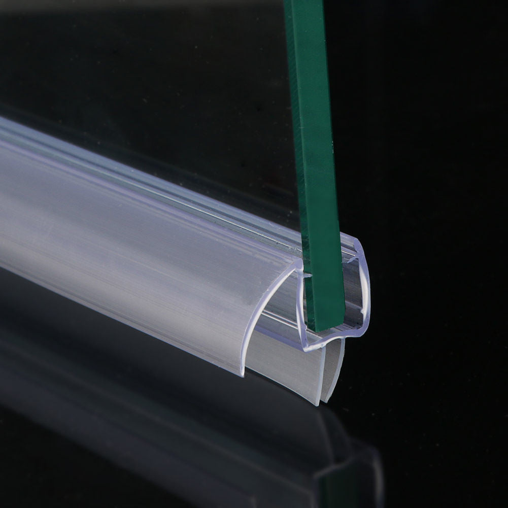 SUNNY SHOWER 36 in.L Bottom Sweep Seal Wipe Drip Rail Fit 3/8 in. Frameless Thickness Glass Shower Door