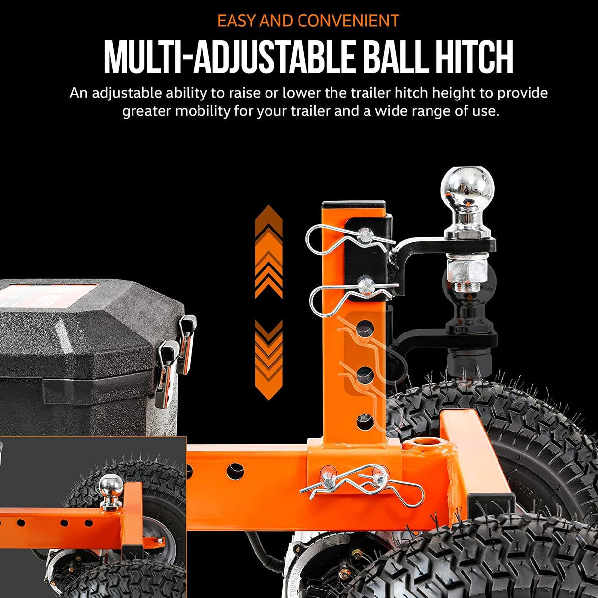 SuperHandy Electric Trailer Dolly 3600LBS Max Trailer Weight 600LB Max Tongue Weight