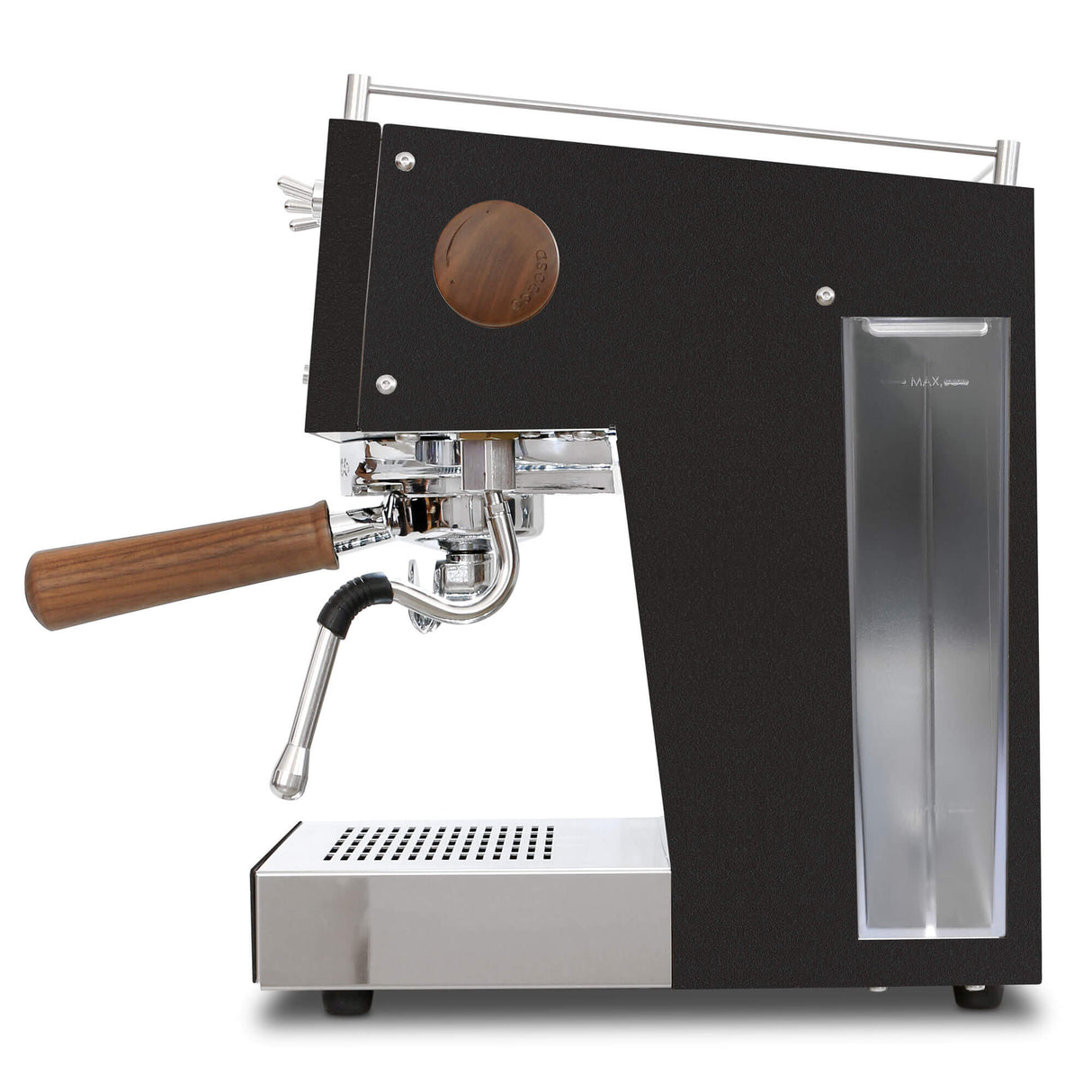 Steel UNO PID, Programmable Espresso Machine w/ Volumetric Controls, Single Thermoblock, 120V (Black)