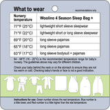 4 Season Ultimate Toddler Sleep Bag, Merino Wool, 2 - 4 Years, Navy Blue