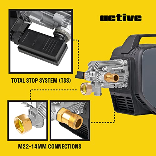 Active 2.0 Electric Pressure Washer - 2.0 GPM Flow and 1800 PSI Peak Pressure