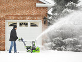 60V 24" Two-Stage Snow Blower with (2) 8.0 Ah Batteries and Dual-Port Charger