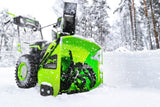 60V 24" Two-Stage Snow Blower with (2) 8.0 Ah Batteries and Dual-Port Charger