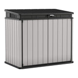 Keter Premier XL Outdoor All Weather Patio Garden Storage Shed, Light Grey