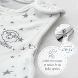 4 Season Ultimate Toddler Sleep Bag, Merino Wool, 2 - 4 Years, Star Gray