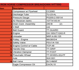 Iron Horse Gas Air Compressor